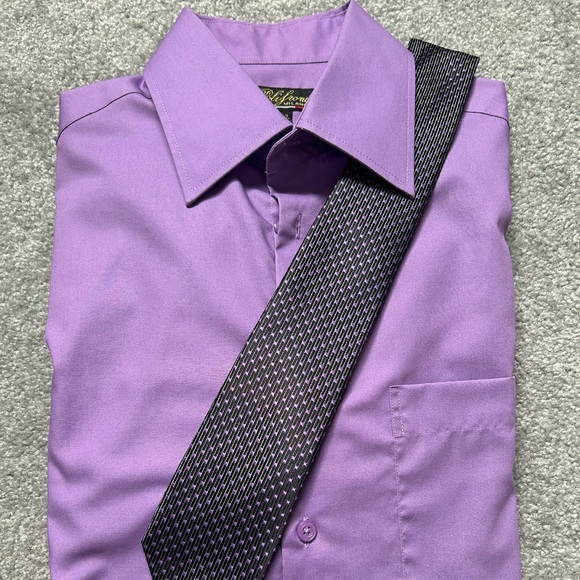 Polifroni Milano Other - Men's Purple Dress Shirt and tie set